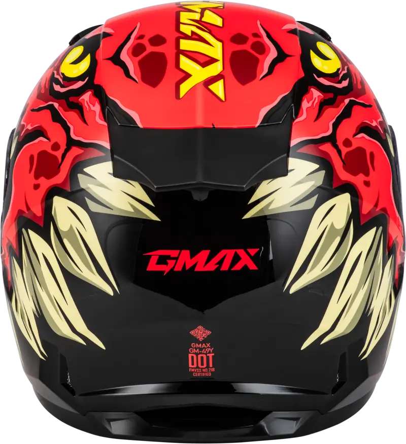 Youth Gm 49y Drax Snow Helmet Red Yl - Powersports
