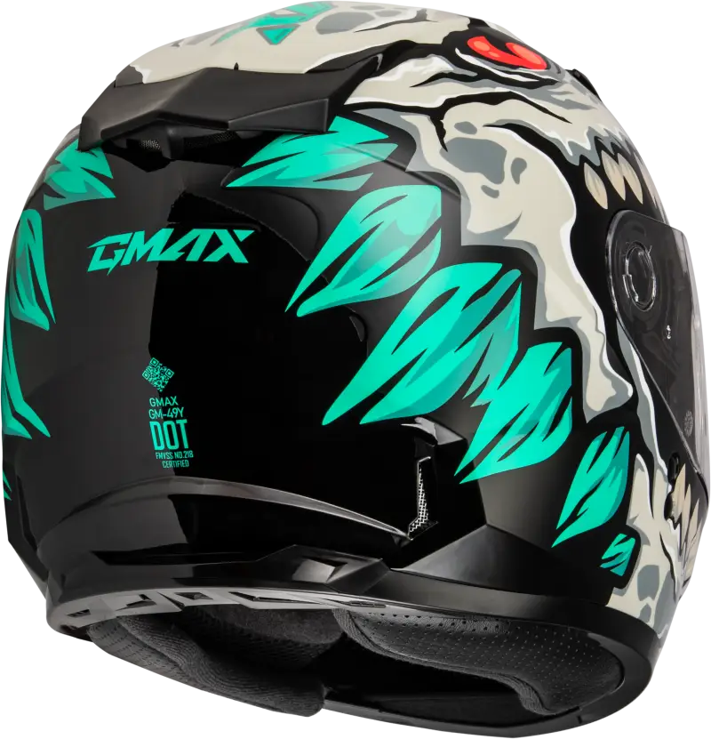 Youth Gm 49y Drax Snow Helmet Silver Ys - Powersports