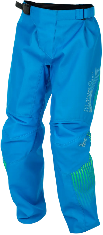 Youth F 16 Pants Blue/Hi Vis Sz 20 - FLY RACING