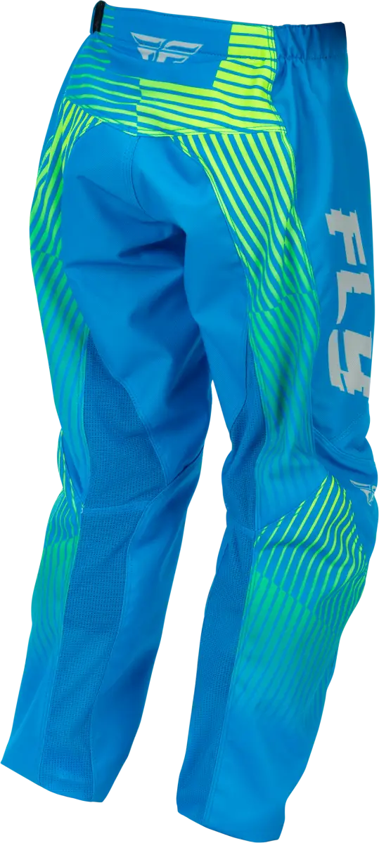 Youth F 16 Pants Blue/Hi Vis Sz 20 - FLY RACING