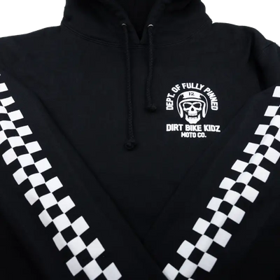 Fully Pinned Youth Hoodie Black Yx - DBK