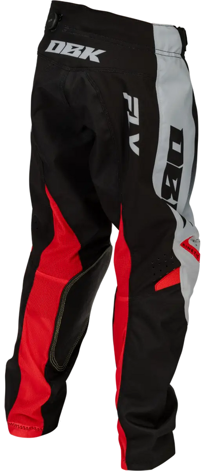Youth Kinetic Dbk Pants Grey/Black/Red Sz 18 - FLY RACING