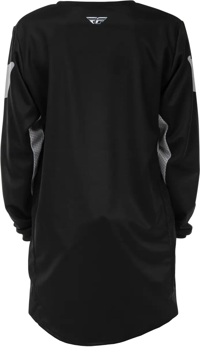 Youth Kinetic Jersey Black/Grey Ym - FLY RACING