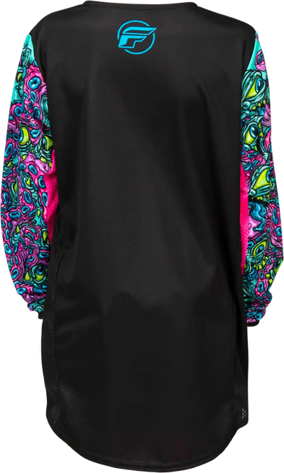 Youth Kinetic Mutant Jersey Black/Multi Ym - FLY RACING