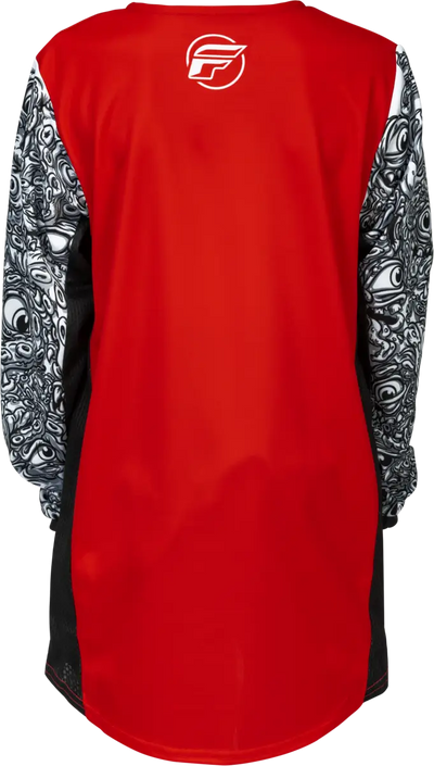 Youth Kinetic Mutant Jersey Red/White/Black Ys - FLY RACING
