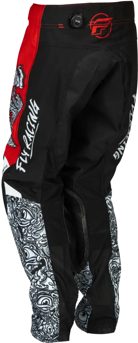 Youth Kinetic Mutant Pants Red/White/Black Sz 26 - FLY RACING