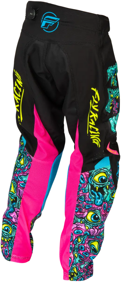 Youth Kinetic Mutant Pants Black/Multi Sz 18 - FLY RACING