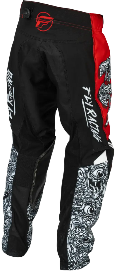 Youth Kinetic Mutant Pants Red/White/Black Sz 22 - FLY RACING
