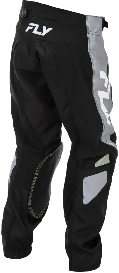 Youth Kinetic Pants Black/Grey Sz 18 - FLY RACING