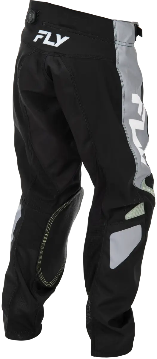 Youth Kinetic Pants Black/Grey Sz 18 - FLY RACING