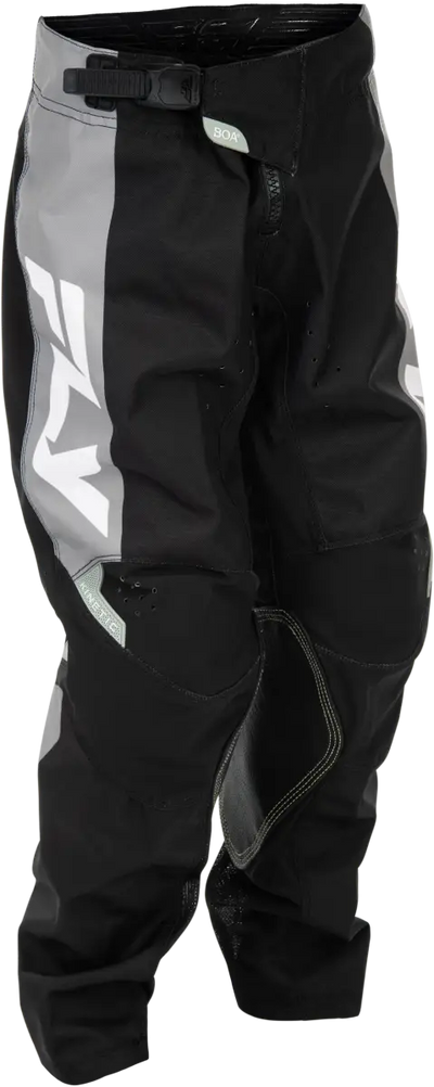 Youth Kinetic Pants Black/Grey Sz 18 - FLY RACING