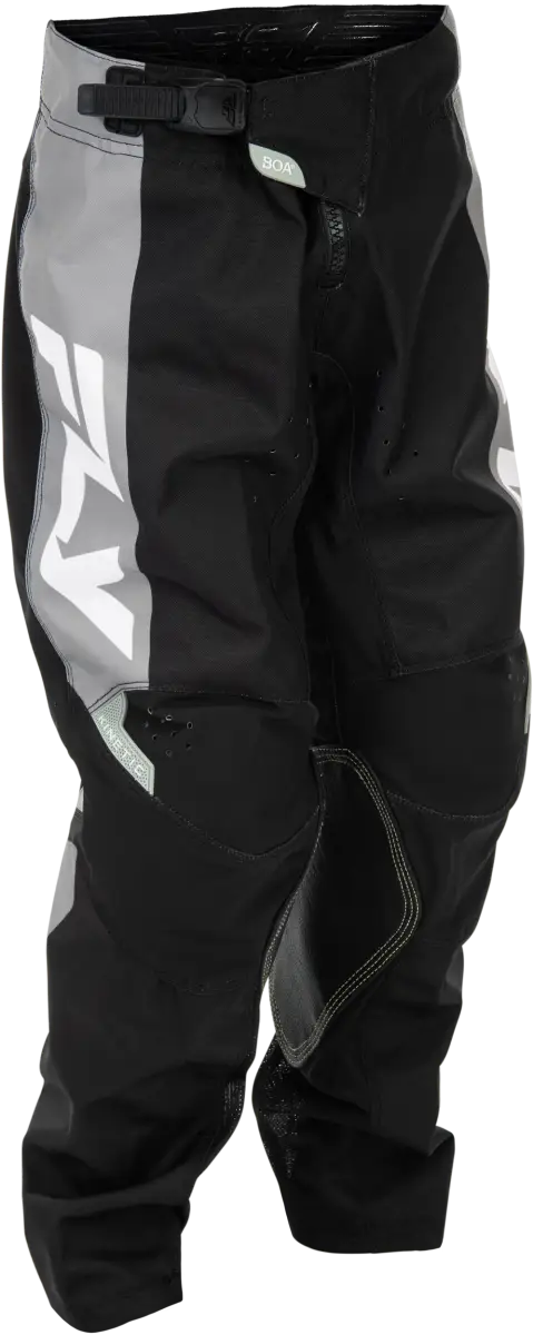 Youth Kinetic Pants Black/Grey Sz 18 - FLY RACING