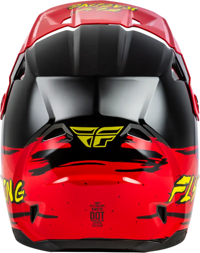 Youth Kinetic Surge Helmet Black/Red/Yellow Yl - FLY RACING