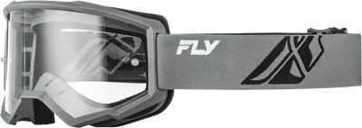 Youth Focus Goggle Grey/Black W/ Clear Lens - FLY RACING
