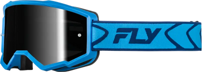 Youth Zone Goggle Blue/Navy W/ Black Mirror/Smoke Lens - FLY RACING