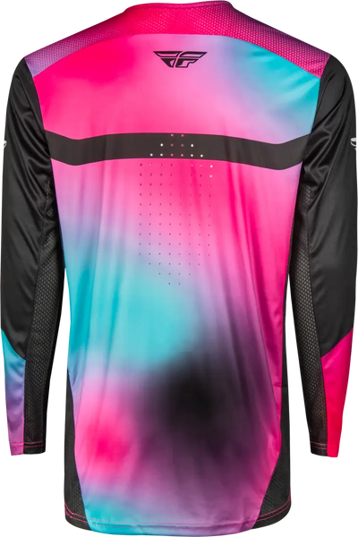 Youth Rayce Bicycle Jersey Fuschia/Black/Teal Ys - FLY RACING