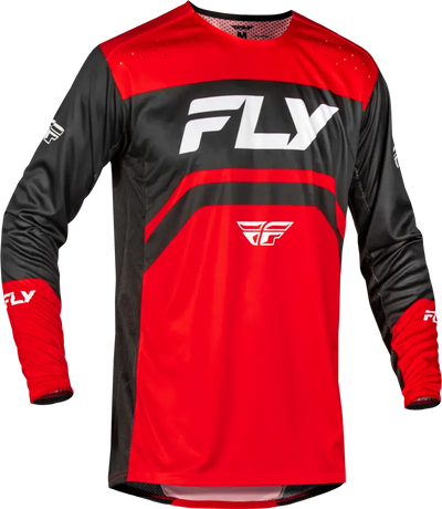 Youth Rayce Bicycle Jersey Red/Black/White Yl - FLY RACING