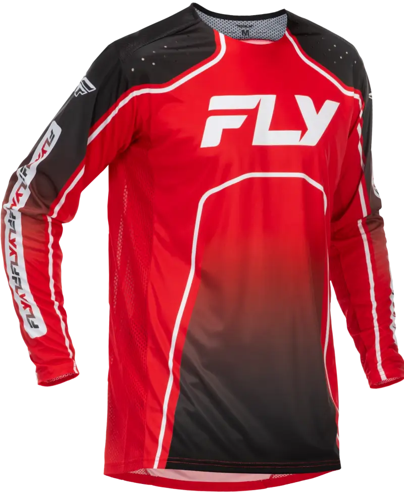 Youth Rayce Bicycle Jersey Red/Black/White Yl - FLY RACING