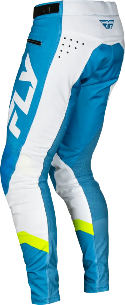 Youth Rayce Bicycle Pants Blue/White/Lime Green Sz 18