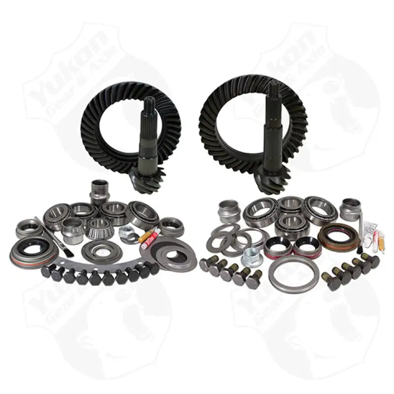 Yukon Gear & Install Kit Package Jeep XJ / YJ w/ Dana 30 Front Model 35 Rear - 4.56in Ratio - Truck Automotive
