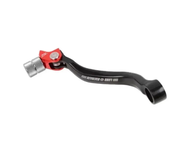Black and red Zeta ZE90-3412 Revolver Shift Lever Gas Red for motorcycle gear shifting