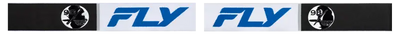 Zone Pro Goggle White/Blue W/ Dark Blue Mirror/Smoke Lens - FLY RACING