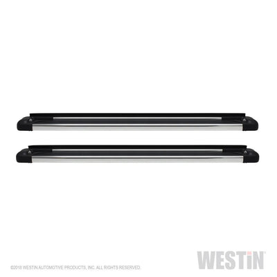 Running Board Polished; Aluminum; With LED End Caps; Mounting Bracket Required; 74.25 Inch Length