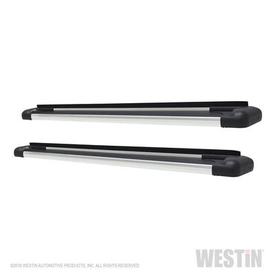 Running Board Polished; Aluminum; With LED End Caps; Mounting Bracket Required; 74.25 Inch Length