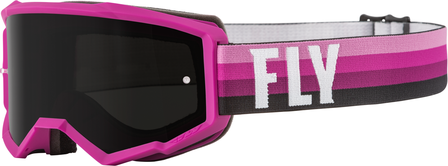 Fly Racing Fly Racing 37-51716 Youth Zone Goggle Pink/Black W/ Dark Smoke Lens
